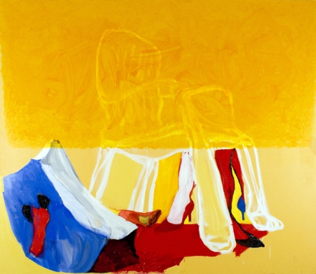 "Piss Chair" 96 x 108 inches, Oil on Canvas 2008