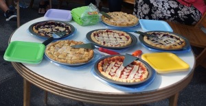 Janine Arseneau's delicious fruit pies. Photo © by Lee Matz.